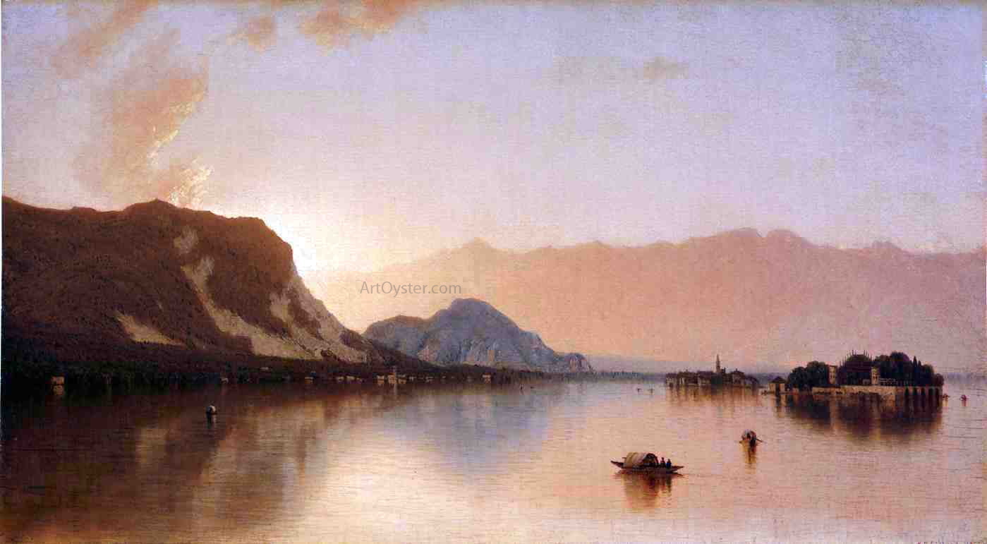 Sanford Robinson Gifford Isola Bella in Lago Maggiore - Hand Painted Oil Painting