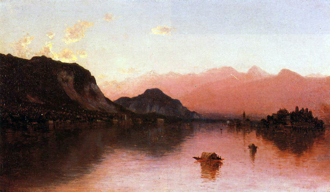 Sanford Robinson Gifford Isola Bella, Lago Maggiore, a Sketch - Hand Painted Oil Painting
