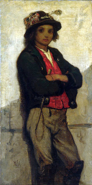William Morris Hunt Italian Boy - Hand Painted Oil Painting