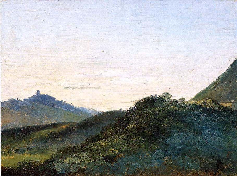  Francois-Marius Granet Italian Hills at Dawn - Hand Painted Oil Painting