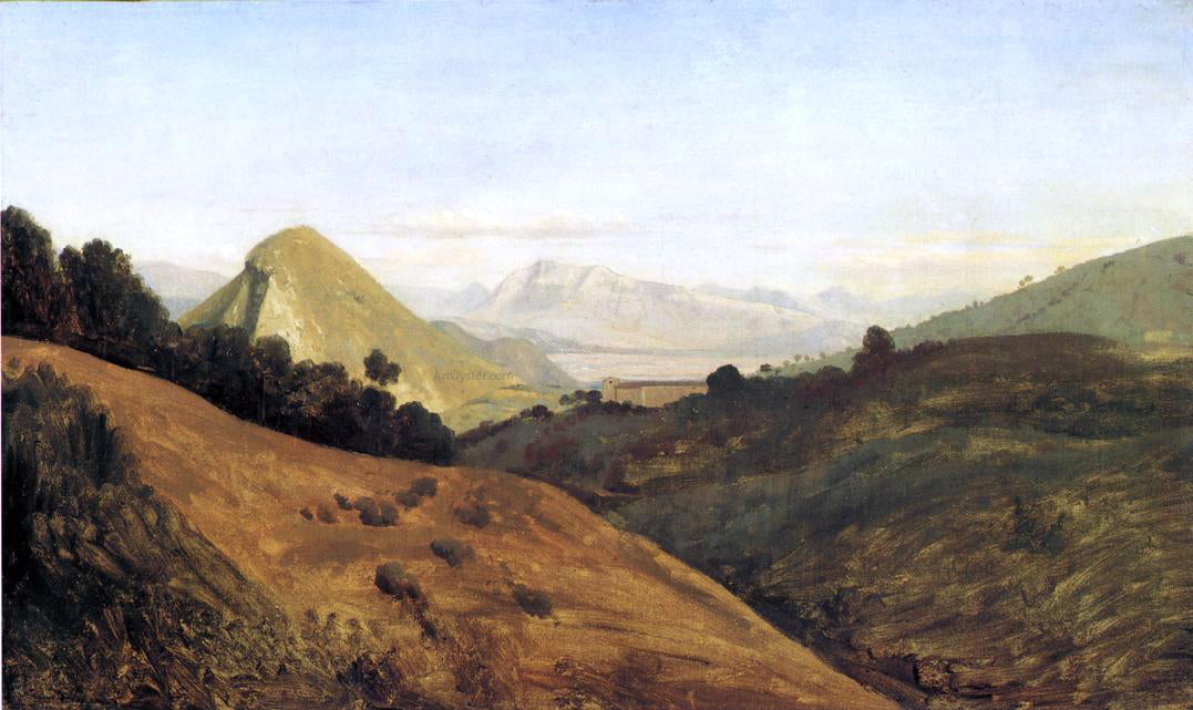  Theodore d Aligny Italian Hills at Dawn - Hand Painted Oil Painting