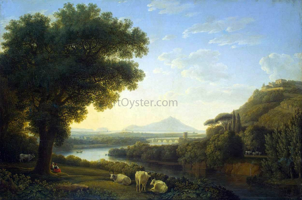  Jacob Philipp Hackert Italian Landscape - Hand Painted Oil Painting