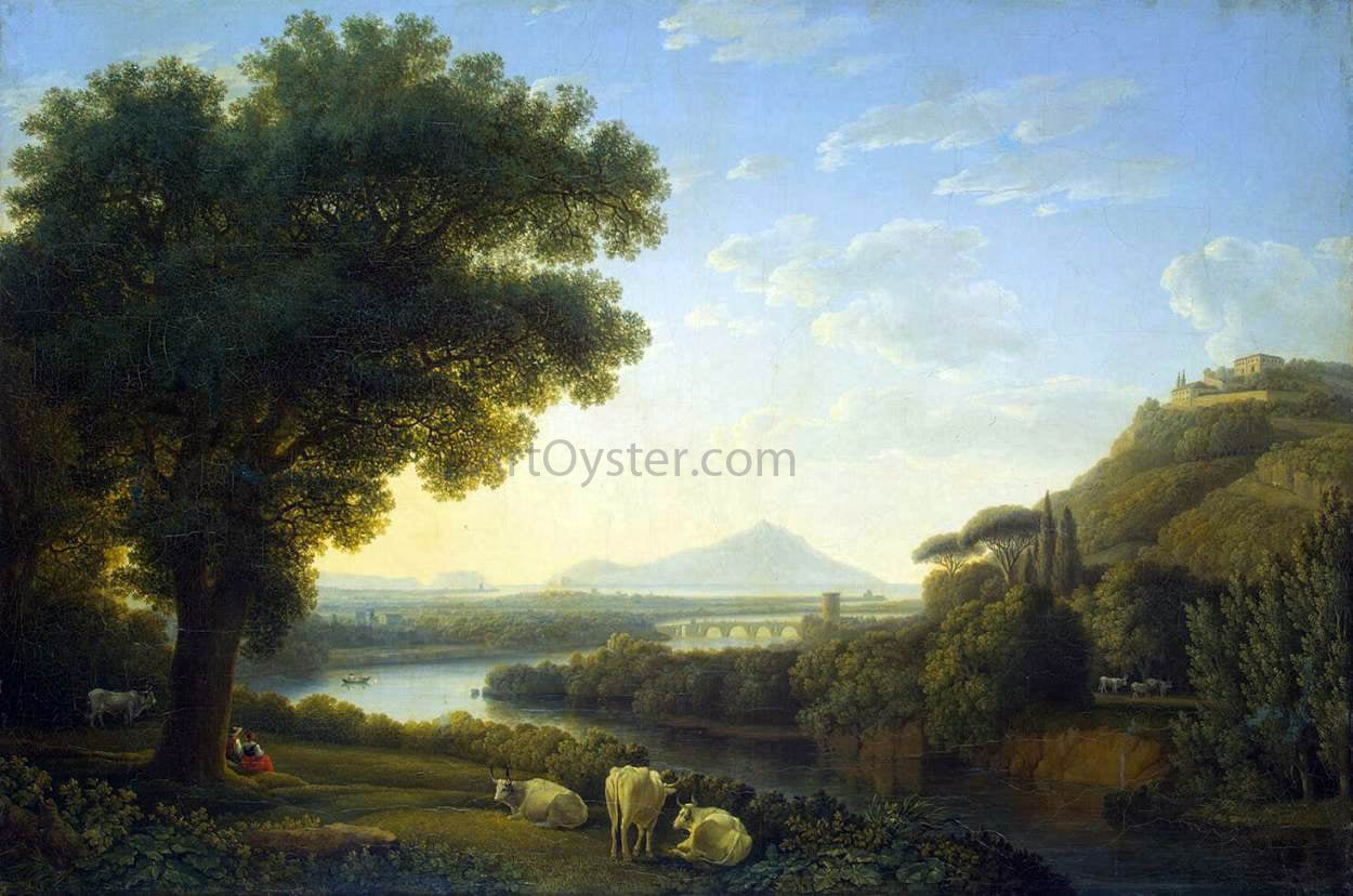 Jacob Philipp Hackert Italian Landscape - Hand Painted Oil Painting