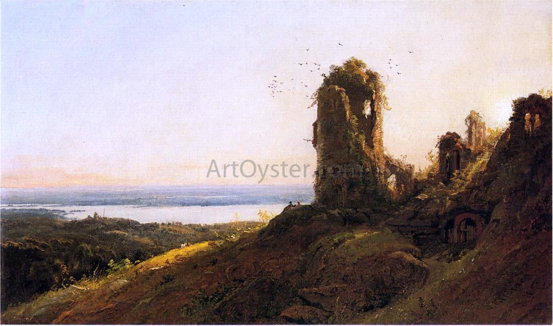 Jasper Francis Cropsey Italian Landscape - Hand Painted Oil Painting