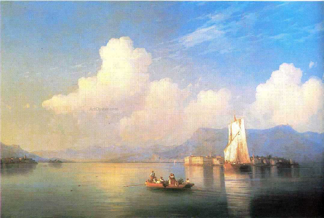 Ivan Constantinovich Aivazovsky Italian landscape - Hand Painted Oil Painting