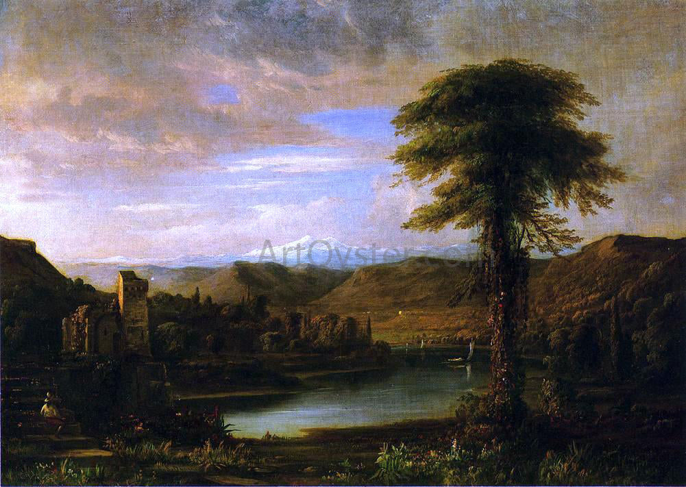  Robert Scott Duncanson Italianate Landscape - Hand Painted Oil Painting