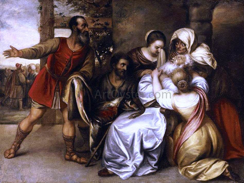 Jan Lievens Jacob Receiving the Bloody Tunic of Joseph - Hand Painted Oil Painting