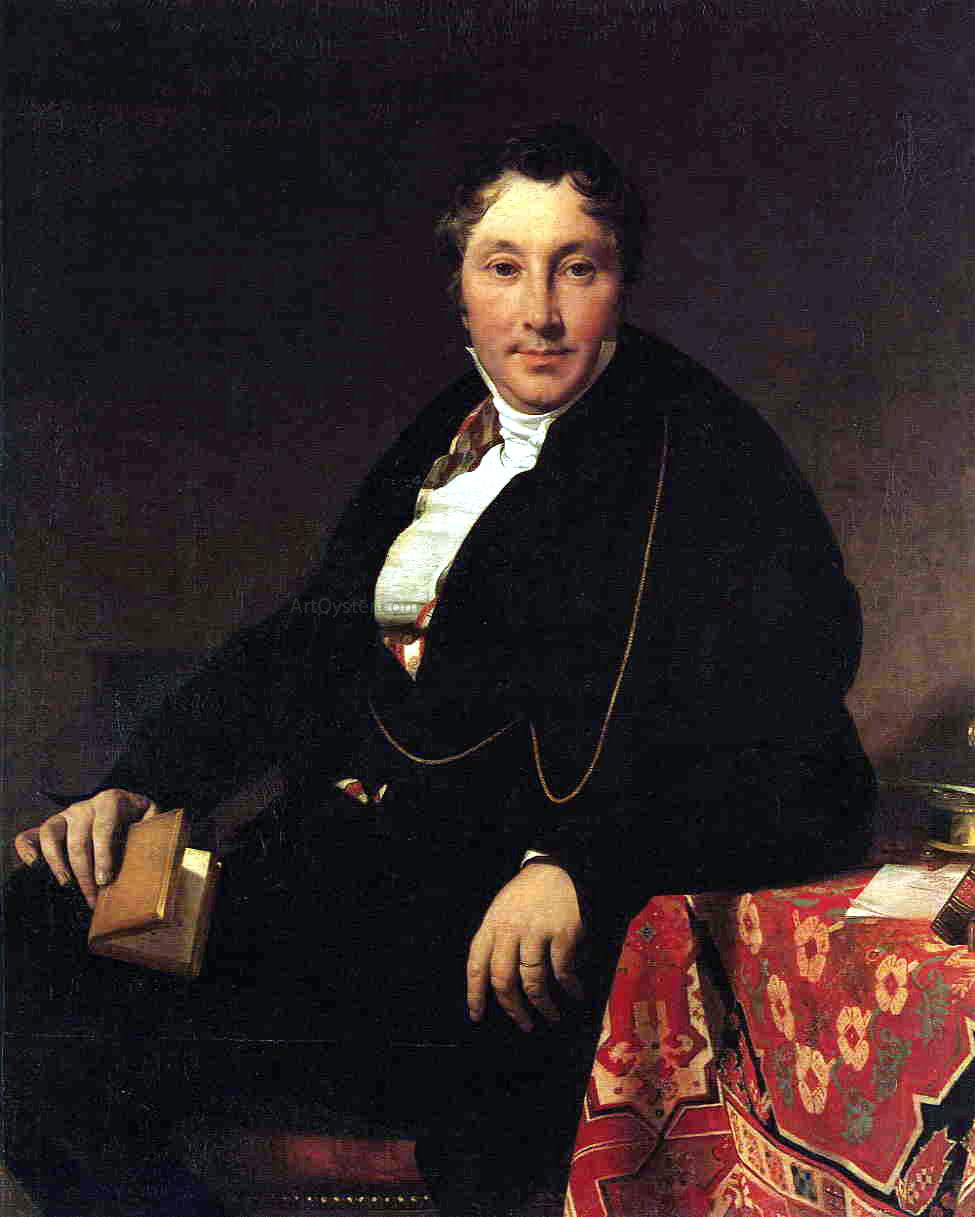 Jean-Auguste-Dominique Ingres Jacques-Louis Leblanc (1774-1846) - Hand Painted Oil Painting