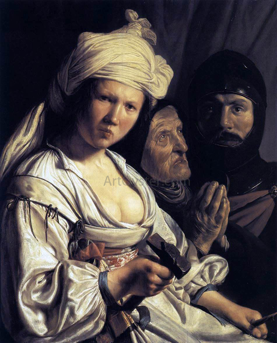 Salomon De Bray Jael, Deborah and Barak - Hand Painted Oil Painting