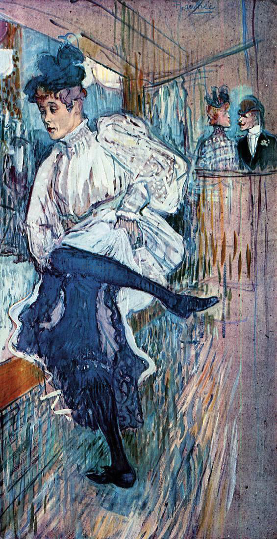 Henri De Toulouse-Lautrec Jane Avril Dancing - Hand Painted Oil Painting