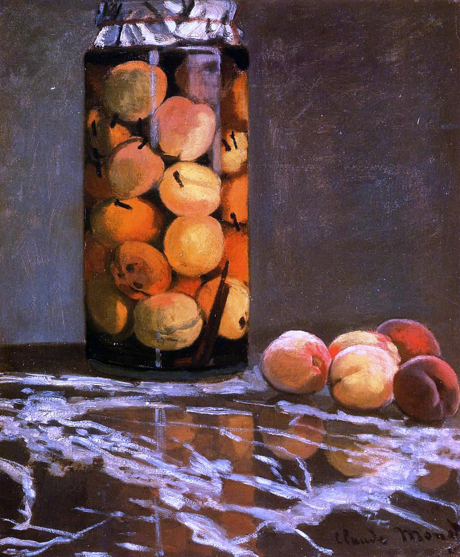 Claude Oscar Monet Jar of Peaches - Hand Painted Oil Painting