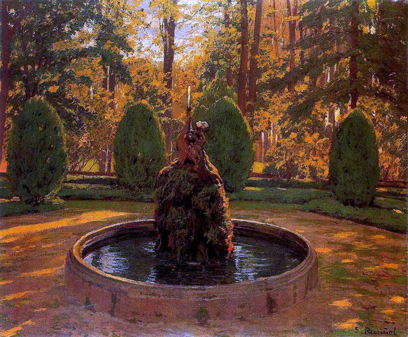 Santiago Rusinol Prats Jardines de Aranjuez - Hand Painted Oil Painting