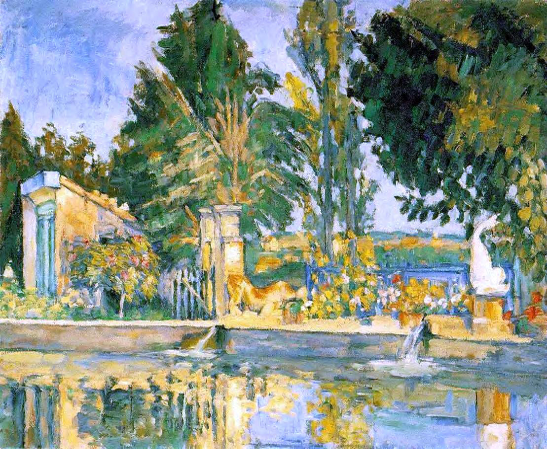 Paul Cezanne Jas de Bouffan, the Pool - Hand Painted Oil Painting
