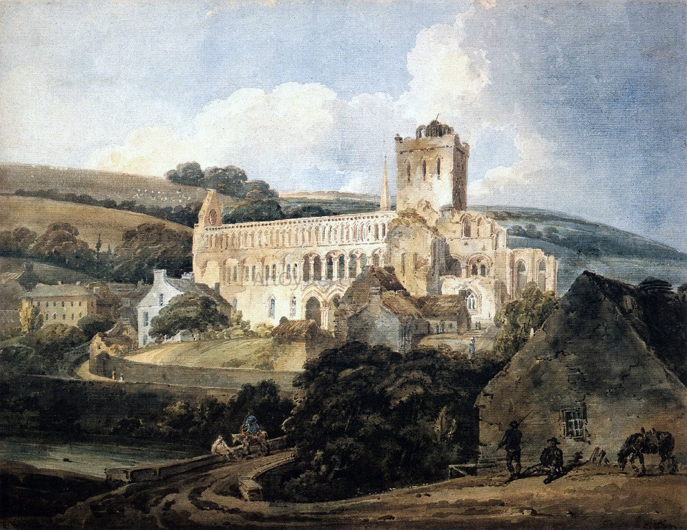  Thomas Girtin Jedburgh Abbey from the South-East - Hand Painted Oil Painting