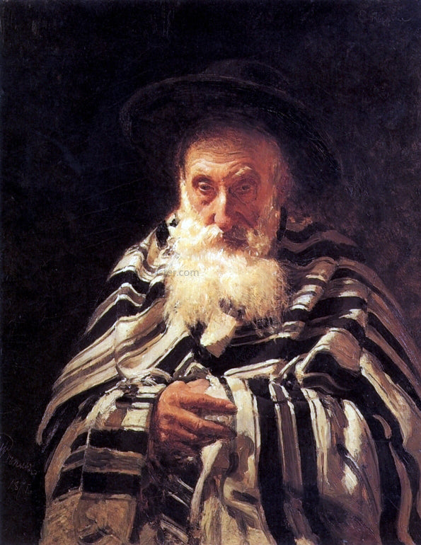 Ilia Efimovich Repin Jew praying - Hand Painted Oil Painting