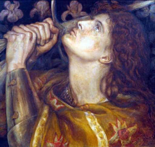 Dante Gabriel Rossetti Joan of Arc - Hand Painted Oil Painting