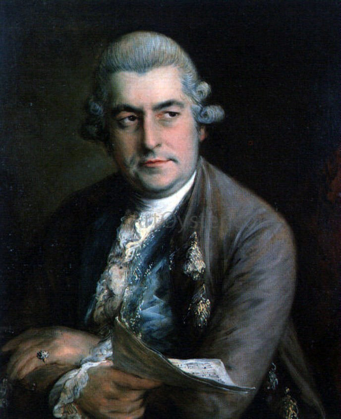 Thomas Gainsborough Johann Christian Bach - Hand Painted Oil Painting