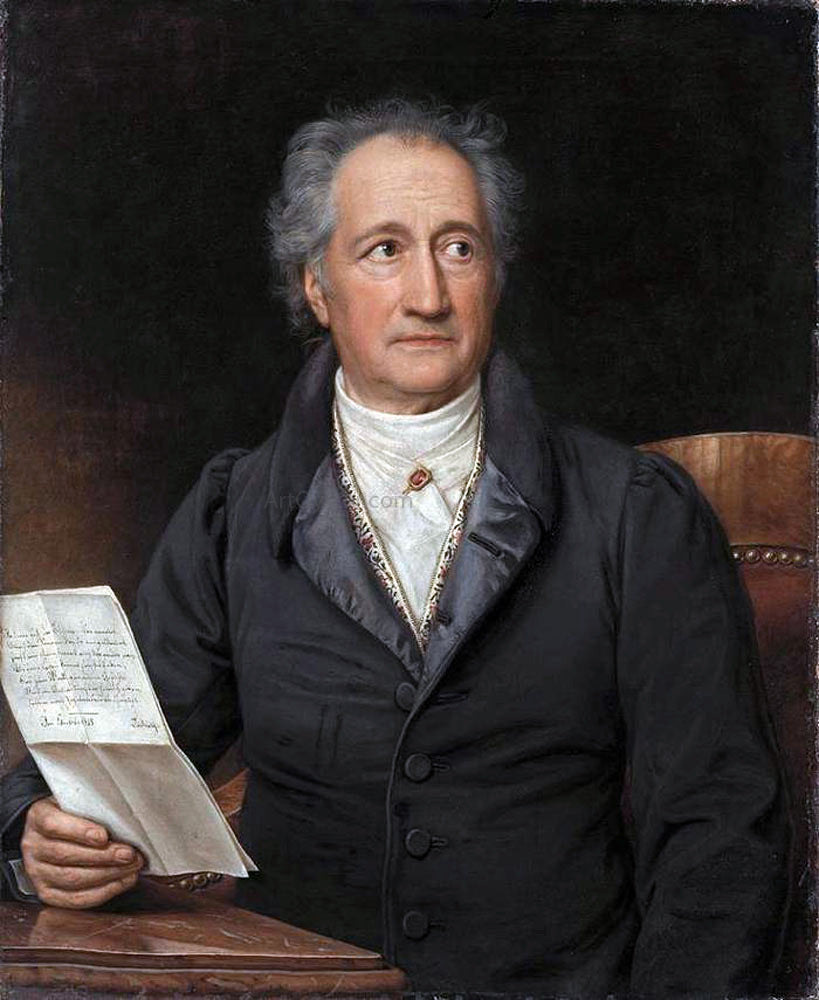 Joseph Karl Stieler Johann Wolfgang von Goethe - Hand Painted Oil Painting