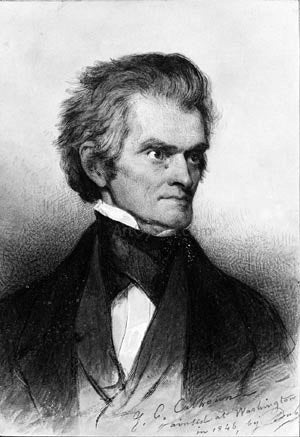 Savinien Edme Dubourjal John C. Calhoun - Hand Painted Oil Painting