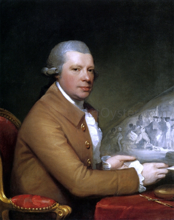Gilbert Stuart John Hall - Hand Painted Oil Painting