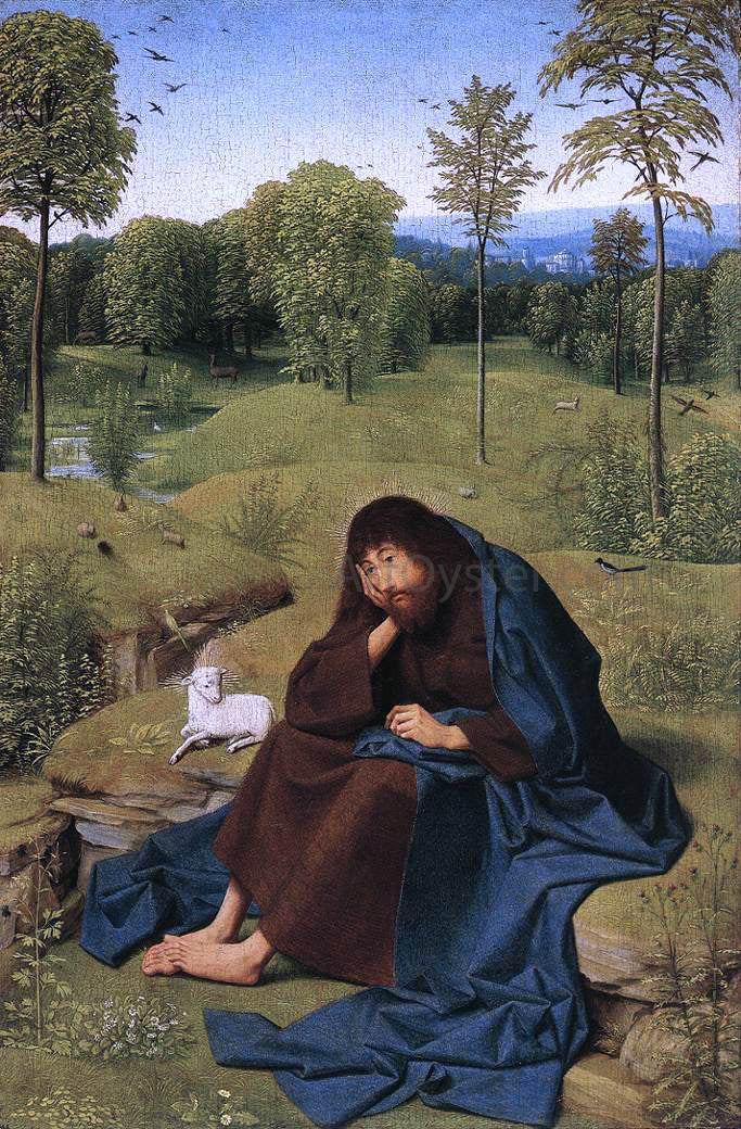 Geertgen Sint Jans John the Baptist in the Wilderness - Hand Painted Oil Painting