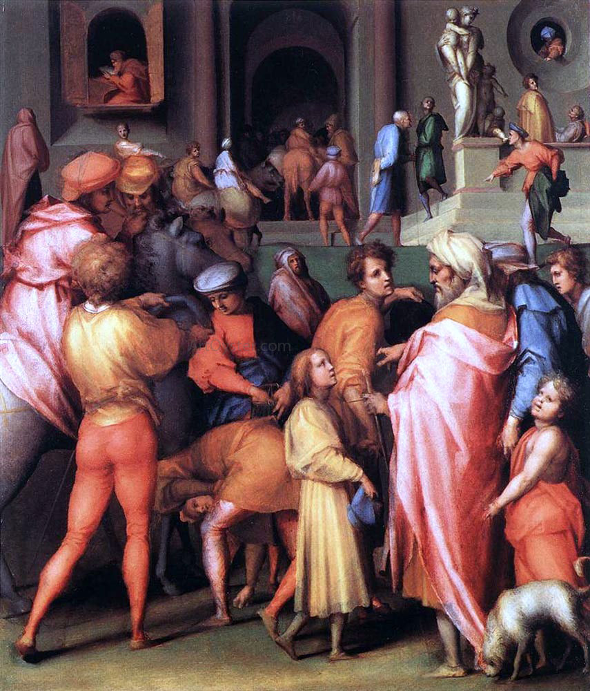 Jacopo Pontormo Joseph Being Sold to Potiphar - Hand Painted Oil Painting