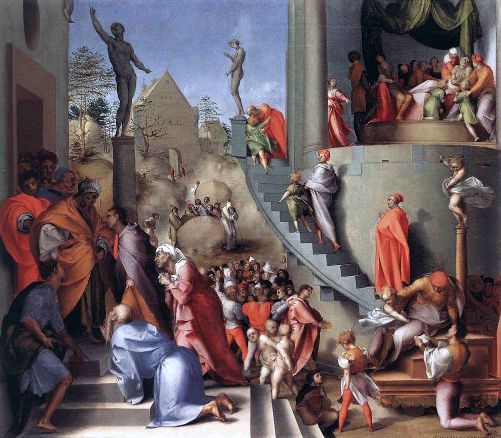 Jacopo Pontormo Joseph in Egypt - Hand Painted Oil Painting