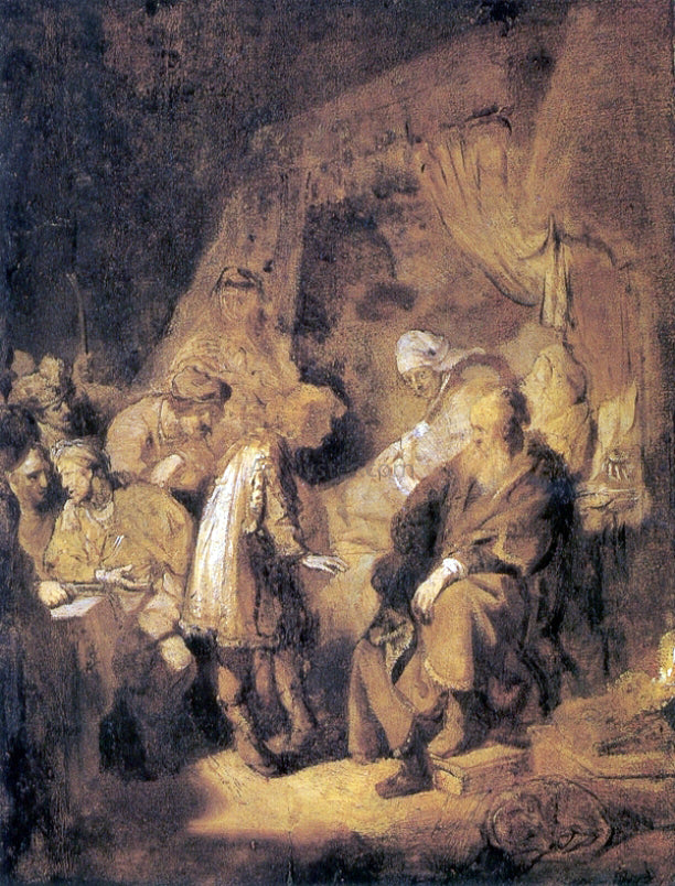  Rembrandt Van Rijn Joseph Tells his Dreams - Hand Painted Oil Painting
