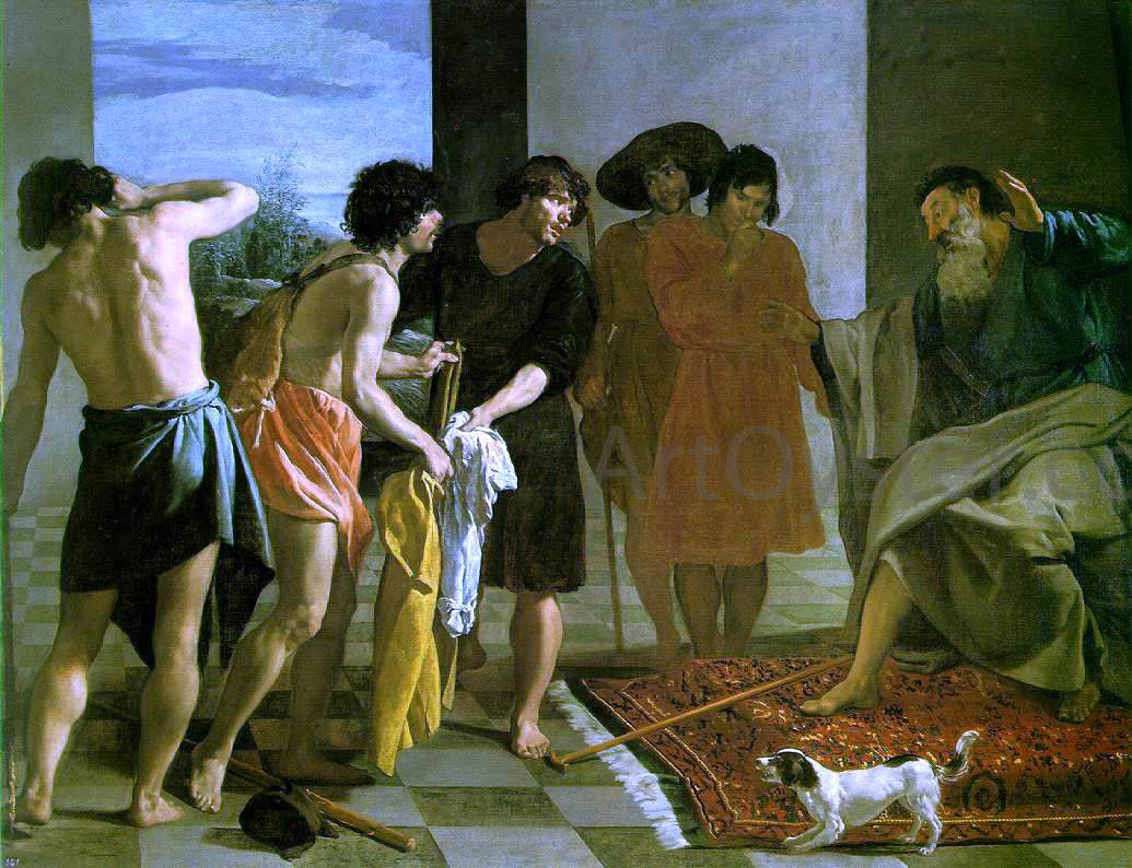 Diego Rodriguez De Silva Velazquez Joseph's Bloody Coat Brought to Jacob - Hand Painted Oil Painting
