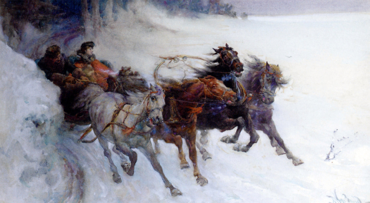 Nathaniel Hughes John Baird Joy In Winter - Hand Painted Oil Painting