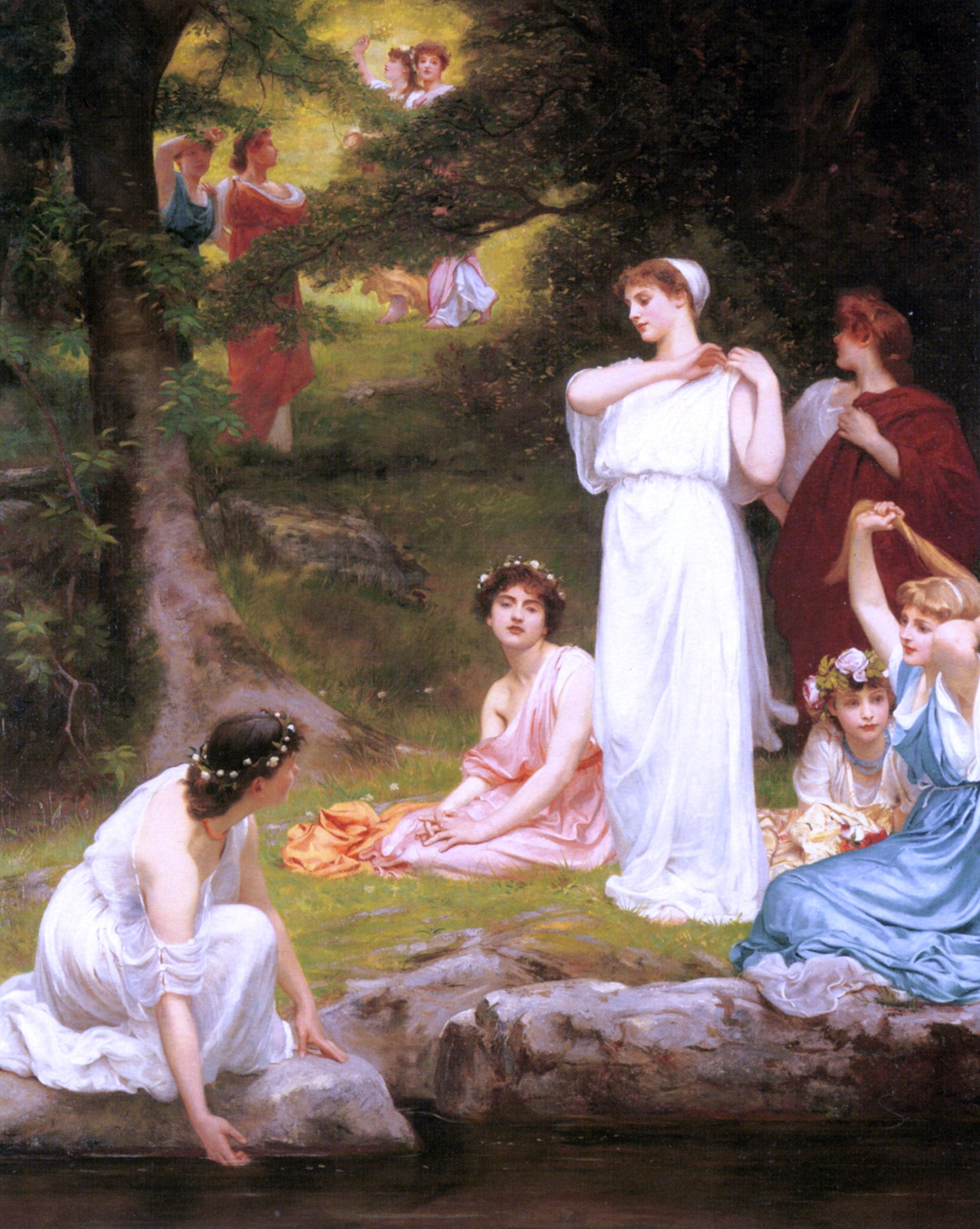 Philip Hermogenes Calderon Joyous Summer - Hand Painted Oil Painting