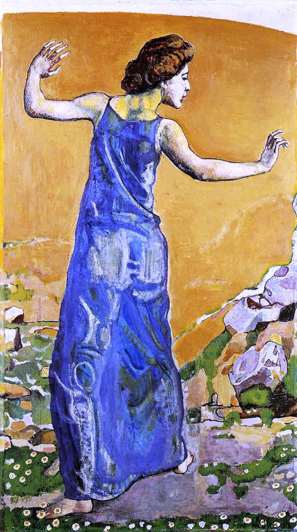 Ferdinand Hodler Joyous Woman - Hand Painted Oil Painting