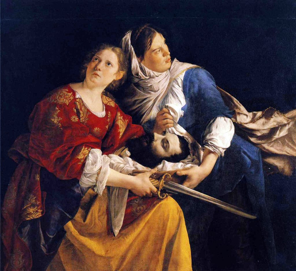  Orazio Gentileschi Judith and Her Maidservant with the Head of Holofernes - Hand Painted Oil Painting
