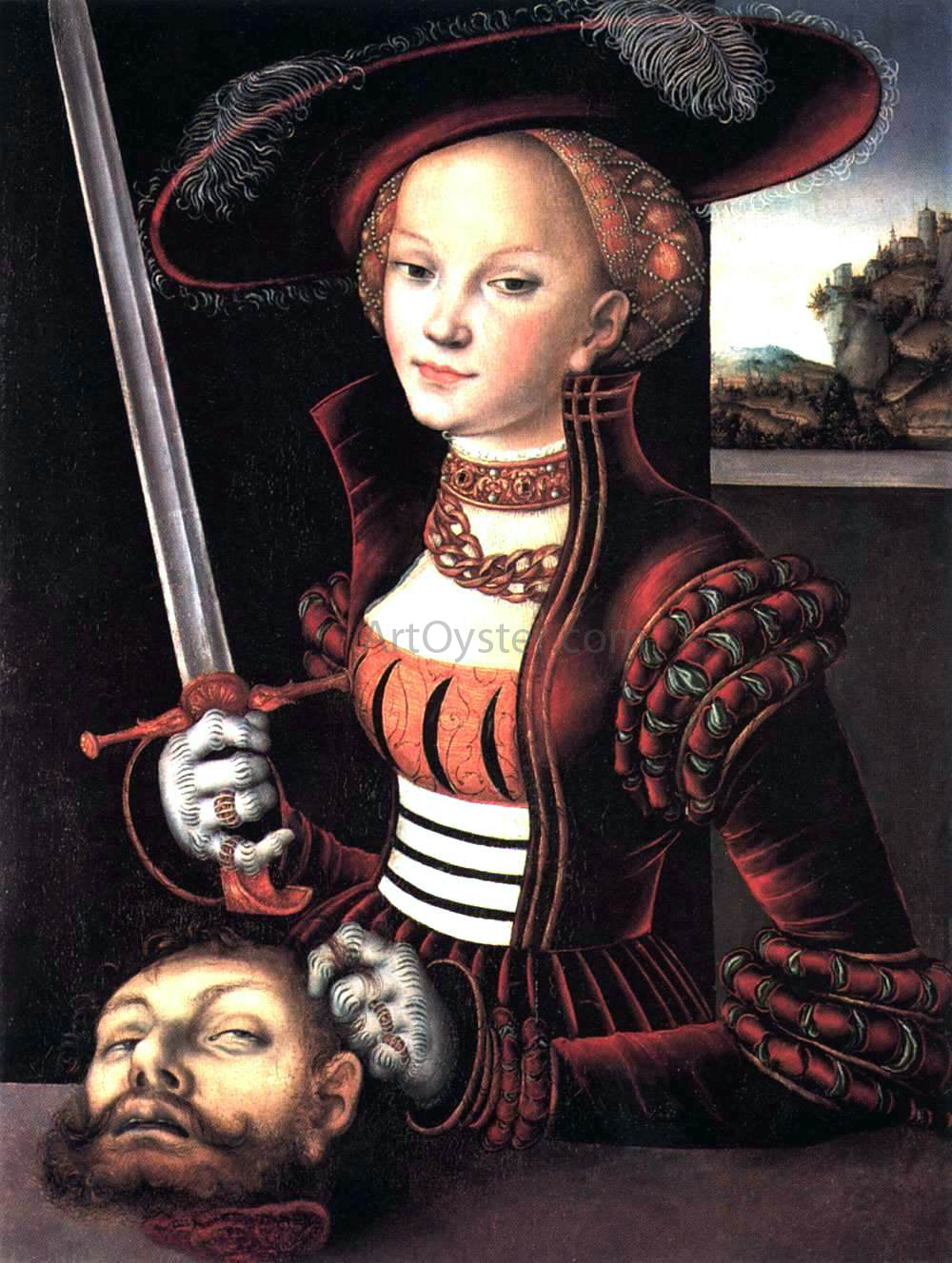 The Elder Lucas Cranach Judith Victorious - Hand Painted Oil Painting
