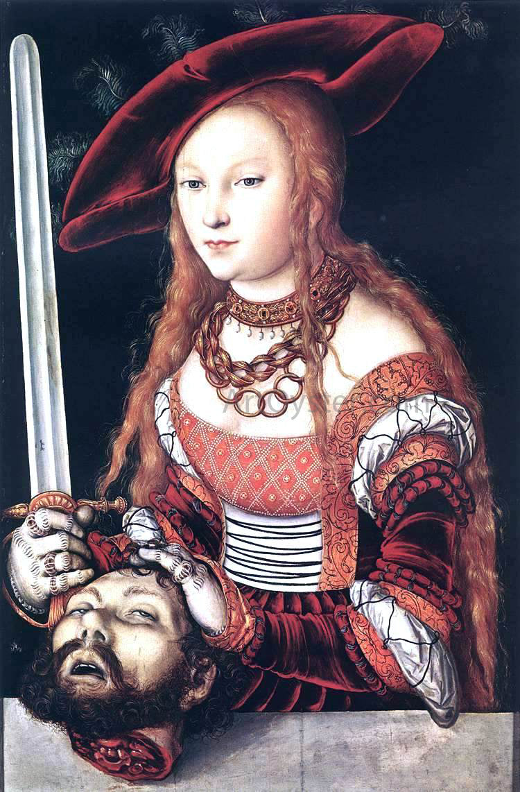 The Elder Lucas Cranach Judith with the Head of Holofernes - Hand Painted Oil Painting