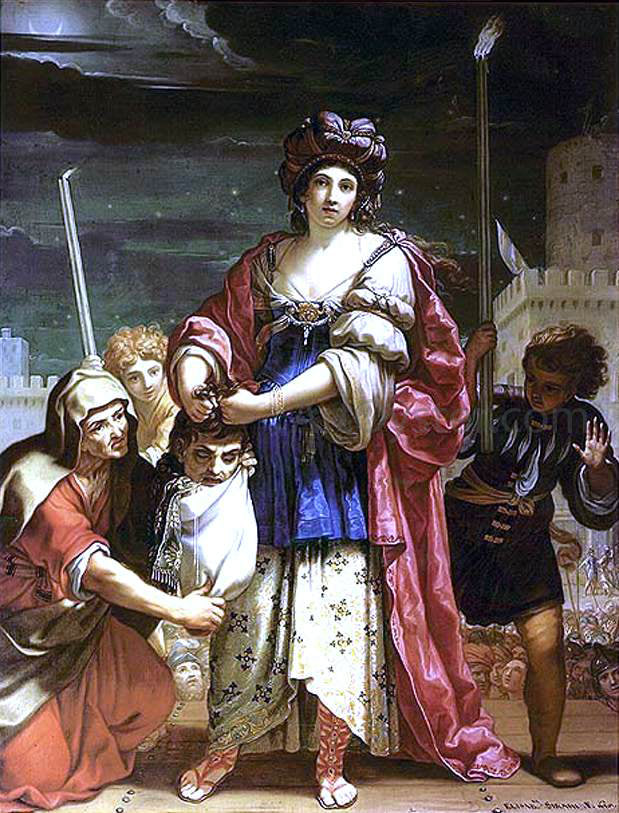 Elisabetta Sirani Judith with the Head of Holofernes - Hand Painted Oil Painting