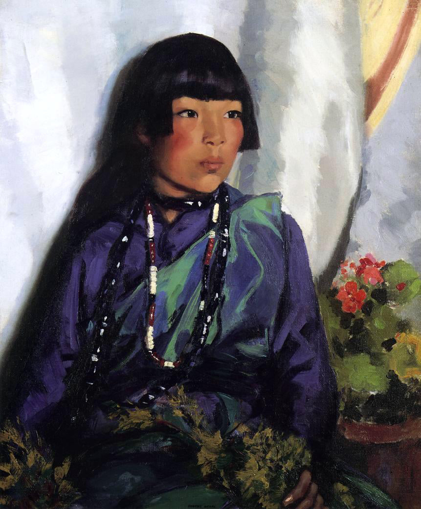 Robert Henri Julianita Ready for the Dance - Hand Painted Oil Painting