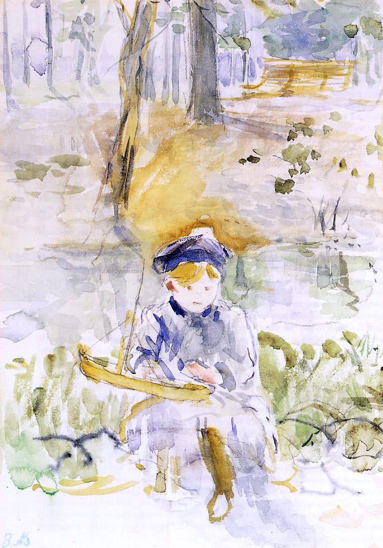  Berthe Morisot Julie and Her Boat - Hand Painted Oil Painting