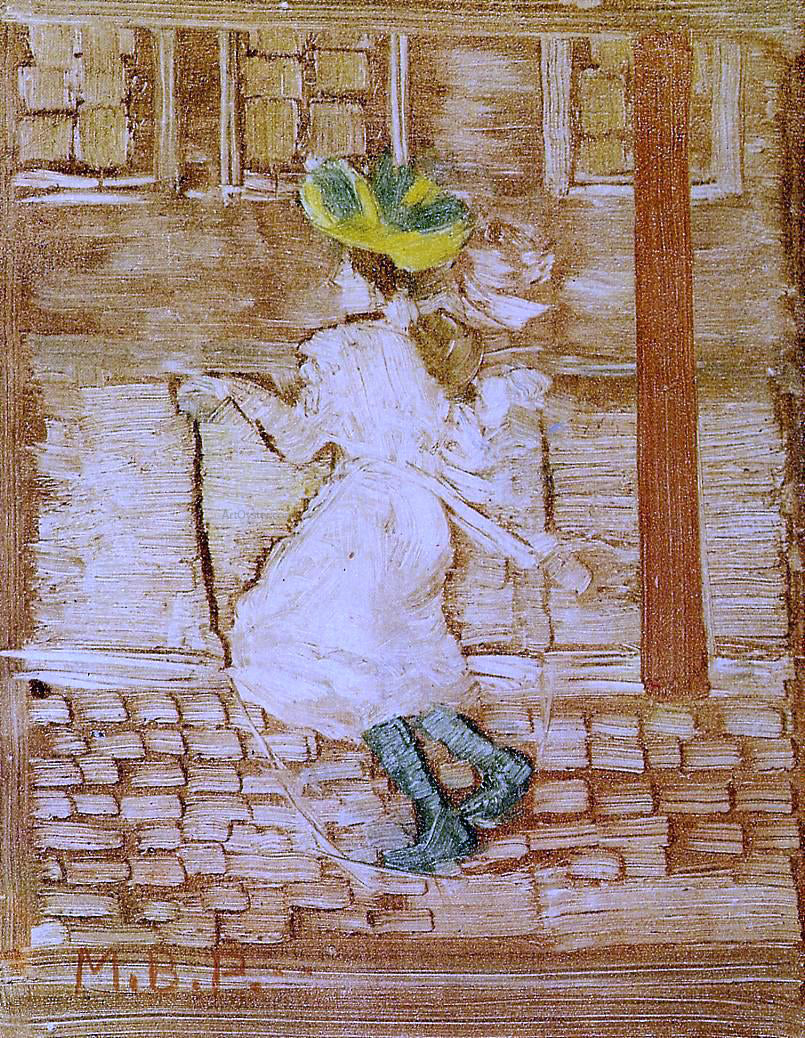 Maurice Prendergast Jumping Rope - Hand Painted Oil Painting