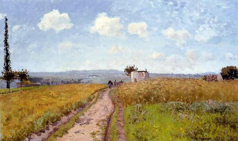 Camille Pissarro June Morning, View over the Hills over Pontoise - Hand Painted Oil Painting