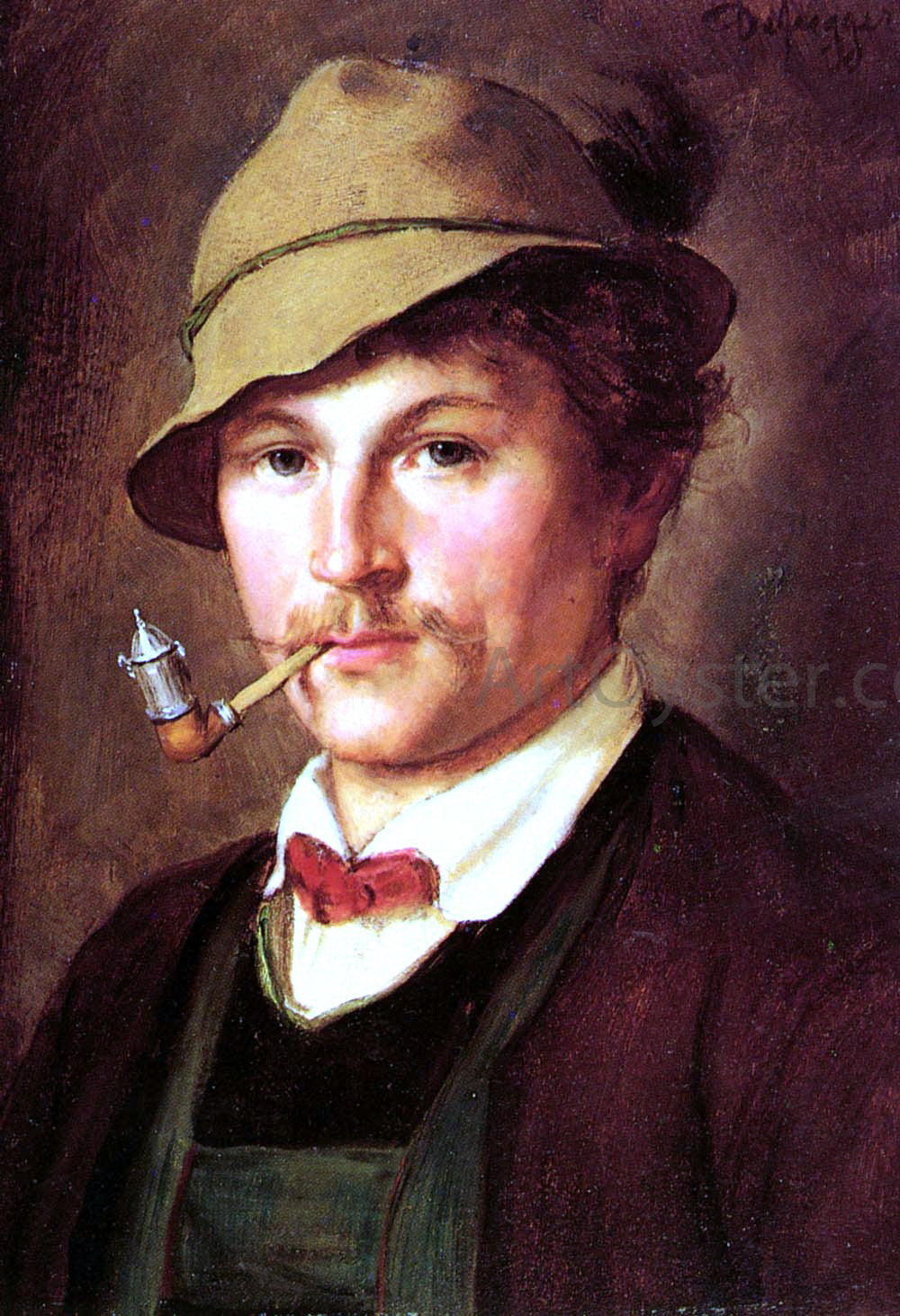 Franz Von Defregger Jungen Bauern - Hand Painted Oil Painting
