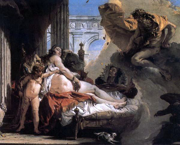 Giovanni Battista Tiepolo Jupiter and Danae - Hand Painted Oil Painting