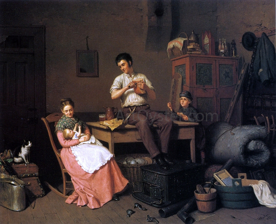 Henry Mosler Just Moved - Hand Painted Oil Painting