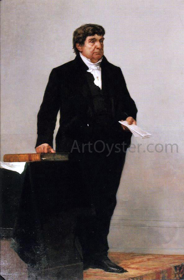 William Morris Hunt Justice Lemuel Shaw - Hand Painted Oil Painting