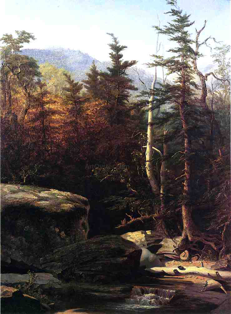 Sanford Robinson Gifford Kauterskill Clove - Hand Painted Oil Painting