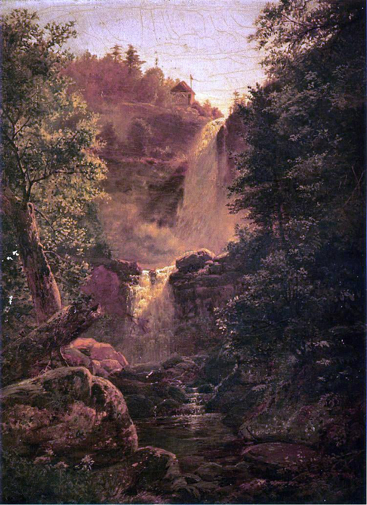 Edmund Darch Lewis Kauterskill Falls - Hand Painted Oil Painting