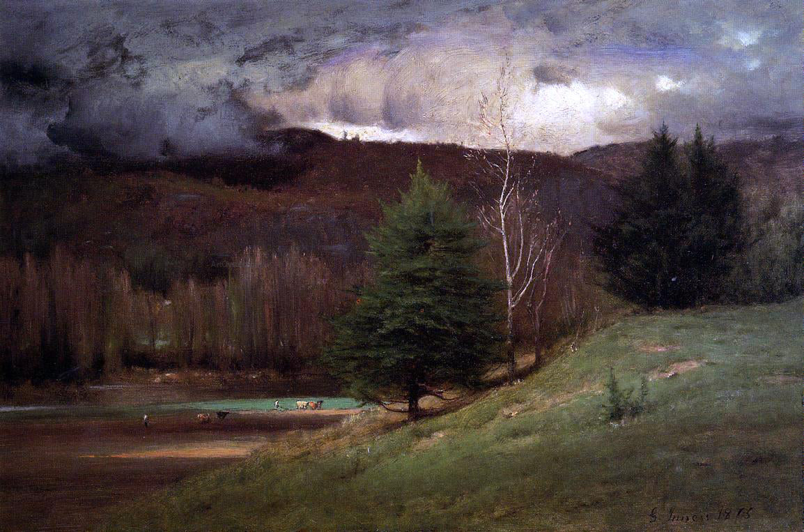 George Inness Kearsarge Village - Hand Painted Oil Painting