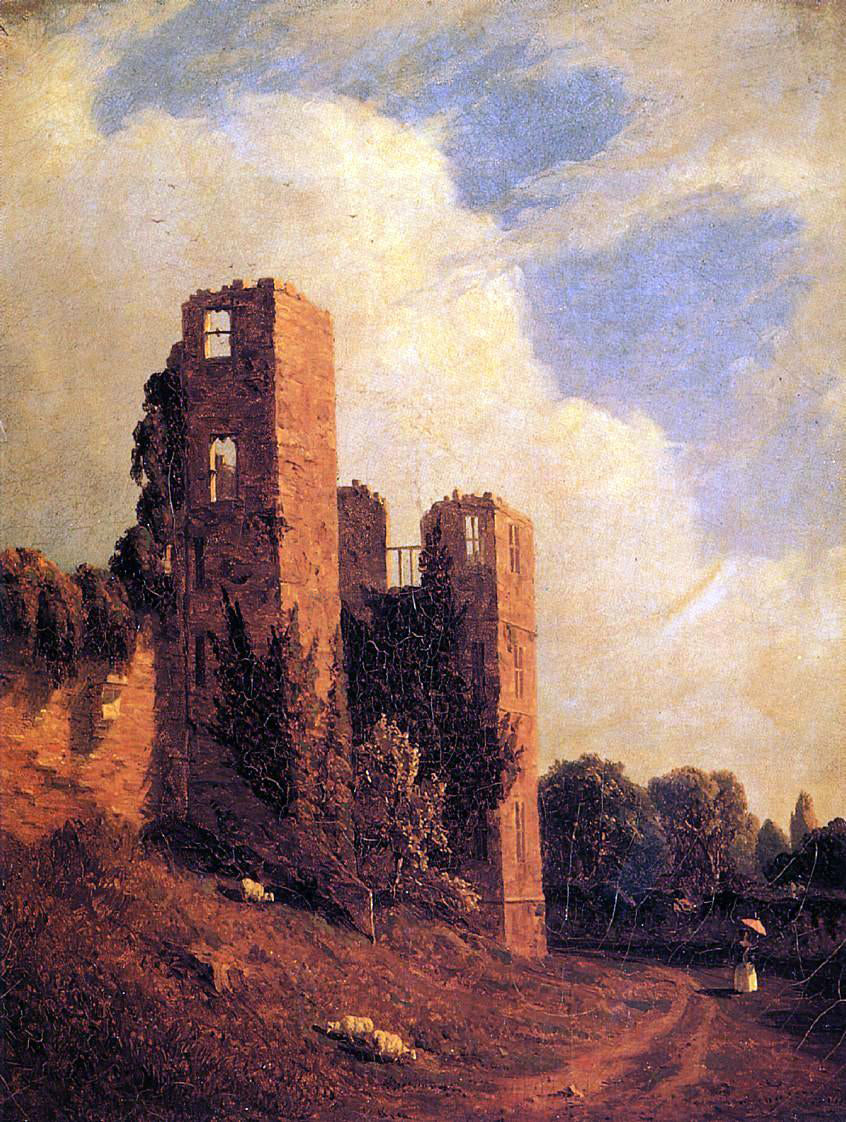 Sanford Robinson Gifford Kenilworth Castle - Hand Painted Oil Painting
