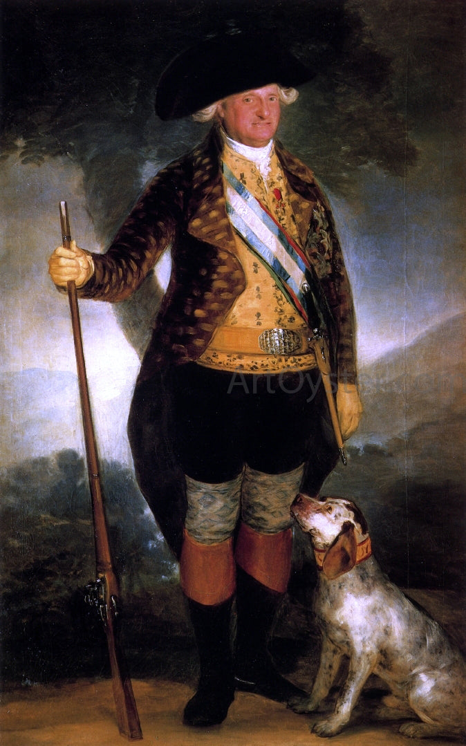 Francisco Jose de Goya Y Lucientes King Carlos IV in Hunting Costume - Hand Painted Oil Painting