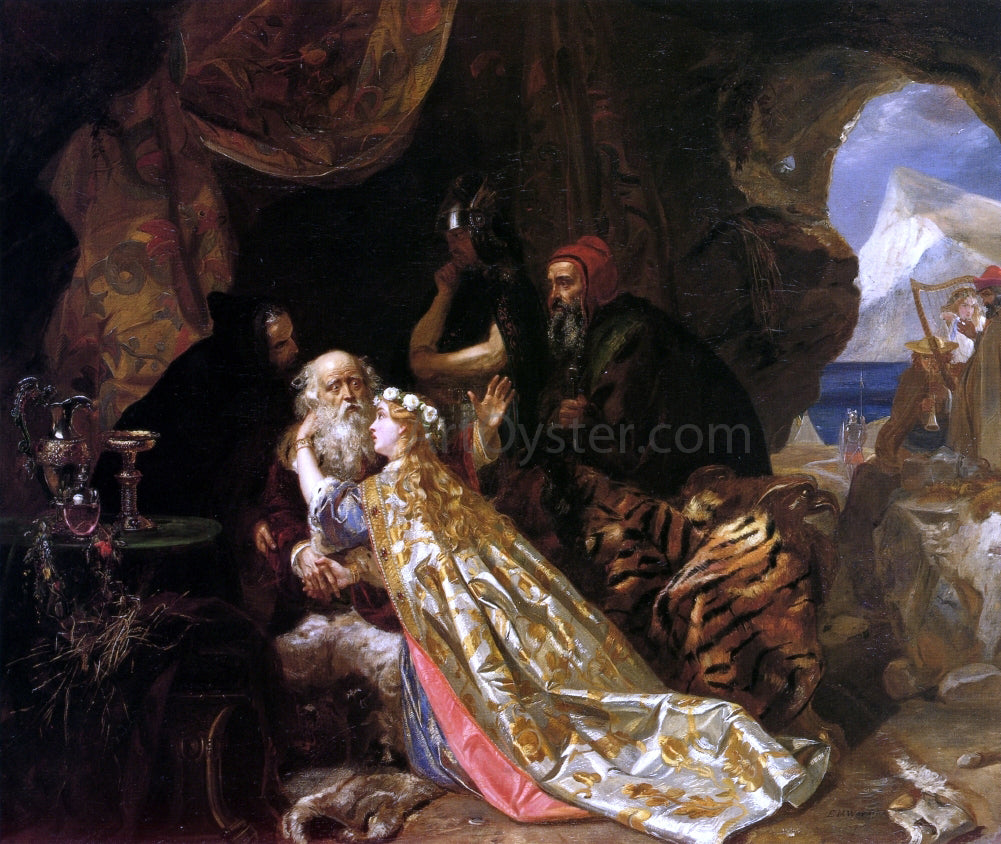 Edward Matthew Ward King Lear and Cordelia - Hand Painted Oil Painting
